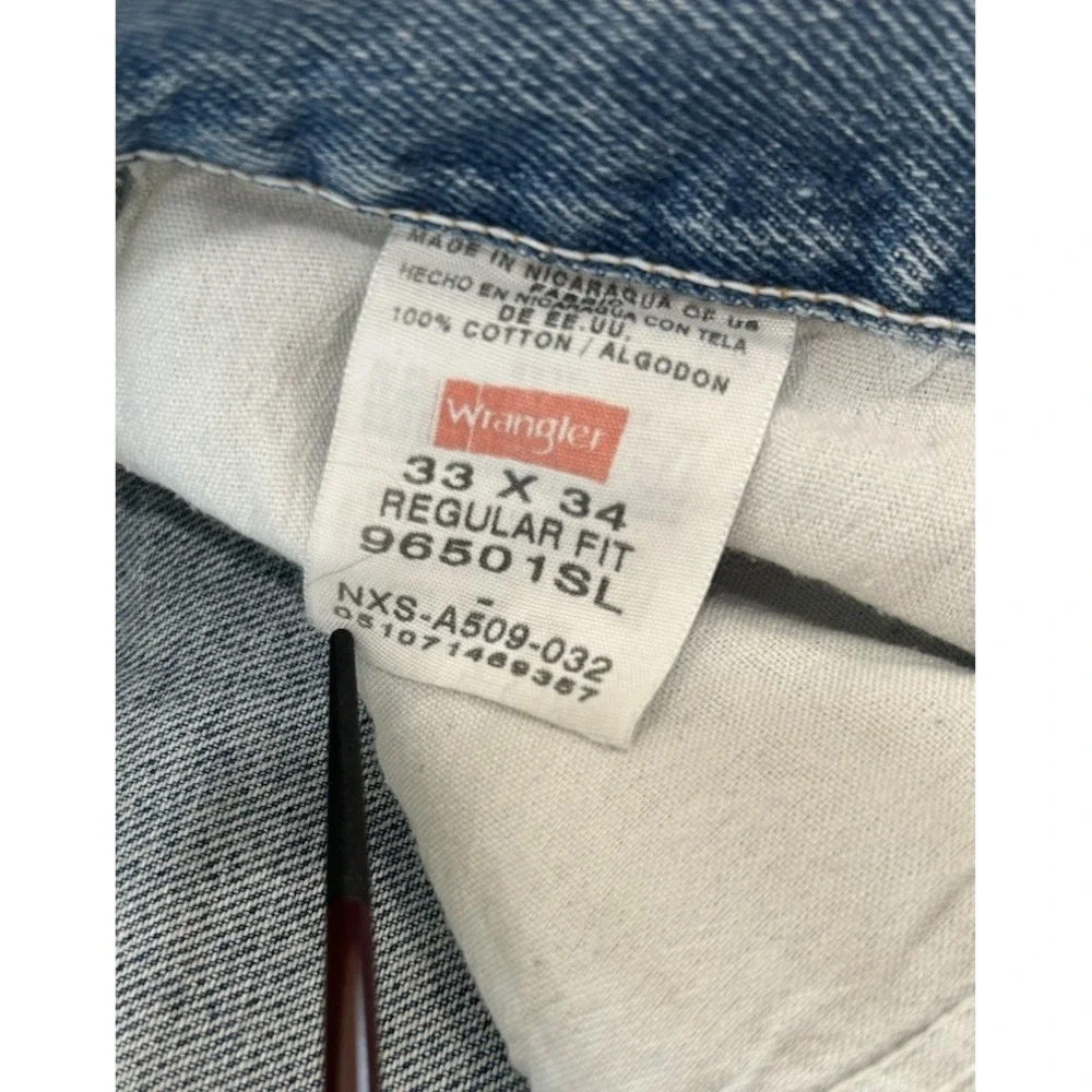 Vintage Wrangler Casual LightWash Straight Leg Jeans 33x34